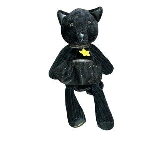 Scentsy Buddy 16" Halloween Starry Black Cat Plush w/Scent Pack